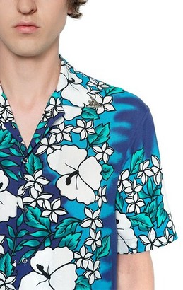 DSQUARED2 Floral Printed Viscose Bowling Shirt - ShopStyle