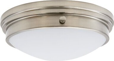 Antique Brushed Nickel Finish 4000K Cool White Dimmable 1200 Lumens LB72131 LED Semi Flush Mount Ceiling Fixture