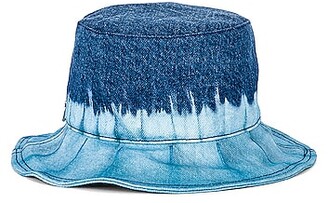 Alberta Ferretti Cotton Bucket Hat in Blue