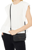 Thumbnail for your product : DKNY Chain-trimmed Leather Shoulder Bag