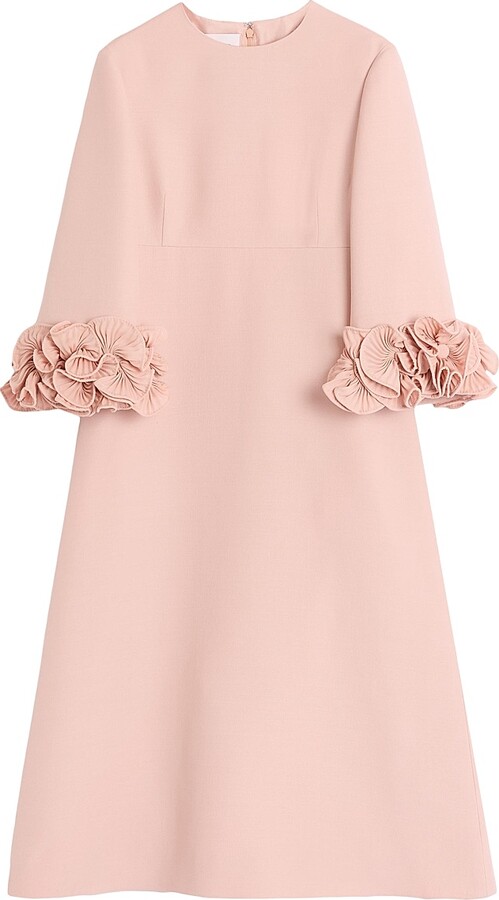 Valentino Garavani Women's Crepe Couture Midi Dress - Vintage Rose - Size 4