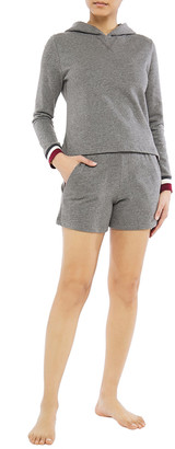 ELSE Doodle Melange Cotton-blend Fleece Pajama Shorts