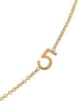 Thumbnail for your product : Maya Brenner Designs Mini Number Necklace, Yellow Gold