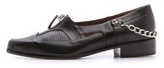 Thumbnail for your product : Tabitha Simmons for Creatures of the Wind Zipper Leather Flats