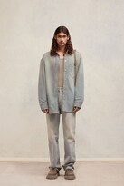Thumbnail for your product : AMI Paris Overshirt With Ami De Coeur Metal Stud Grey Unisex