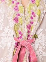 Thumbnail for your product : Marchesa Tie Front Lace Dress
