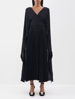 Thumbnail for your product : Valentino Garavani Cape Pleated Silk Gown