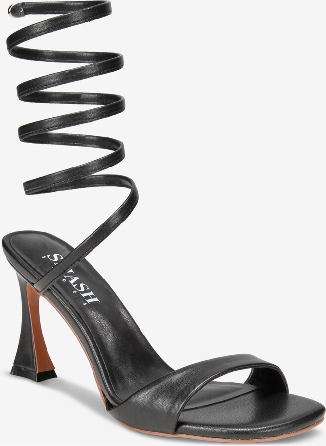 Smash Shoes Women's Zainab Spiral Wrapped Dress Sandals - Extended Sizes Available