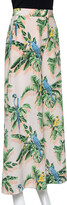 Thumbnail for your product : Stella McCartney Pastel Pink Printed Silk Palazzo Trousers S