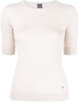 Thumbnail for your product : Lorena Antoniazzi Fine-Knit Short-Sleeve Top
