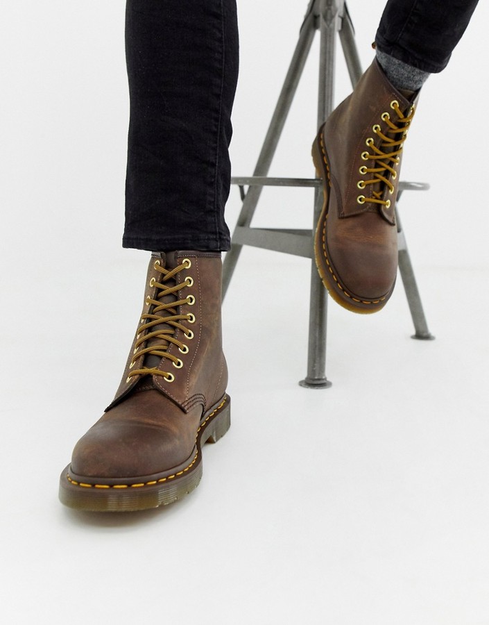 dr martin brown boots