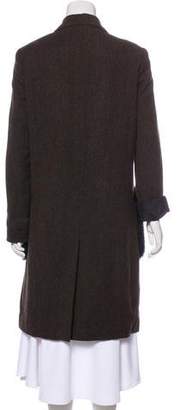 Jenni Kayne Fox-Accented Wool Coat
