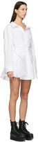 Thumbnail for your product : alexanderwang.t White Cotton Cinched Shirt Dress