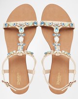 Thumbnail for your product : Dune Natallie Embellished Flat Sandals
