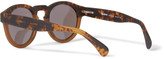 Thumbnail for your product : Illesteva Leonard Round-Frame Acetate Mirrored Sunglasses