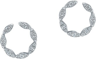 Hearts On Fire Aerial 18K White Gold & 0.39-0.42 TCW Diamond Small Wrap Earrings