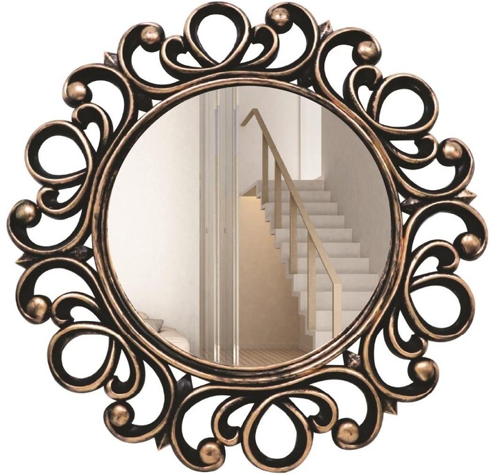 Wall Mirror Baroque Gold Mirror Repro Bathroom Mirror 97x57 Large 