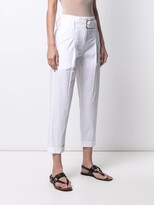 Thumbnail for your product : Gentry Portofino Paperbag Belted Cropped Trousers
