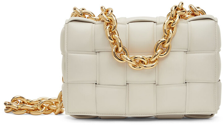 Bottega Veneta Off-White Padded Chain Cassette
