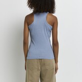 Thumbnail for your product : River Island Womens Blue Mesh Vest Top