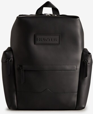 Hunter Top Clip Backpack - Rubberised Leather