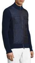 Thumbnail for your product : Isaia Zippered Cotton Blend Jacket