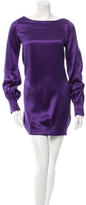 Thumbnail for your product : Alexander McQueen Silk Long Sleeve Dress