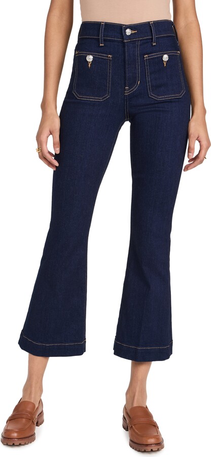 Veronica Beard Jeans Carson High Rise Ankle Flare Jeans
