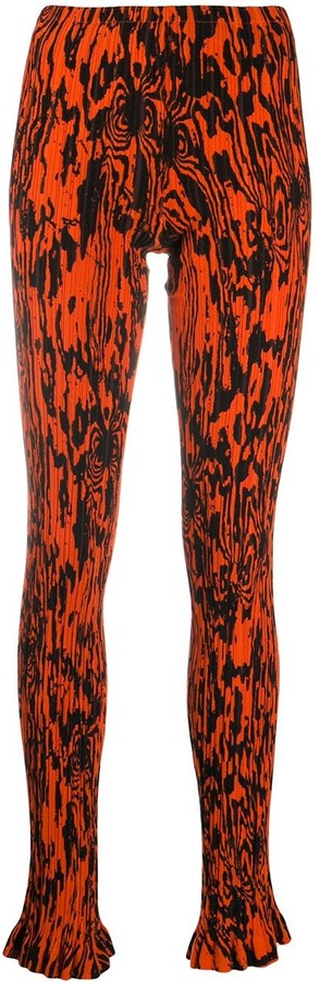 printed skinny trousers