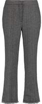 Thumbnail for your product : By Malene Birger Frayed Herringbone Bootcut Pants