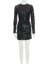Thumbnail for your product : Victoria Beckham Crew Neck Mini Dress Black