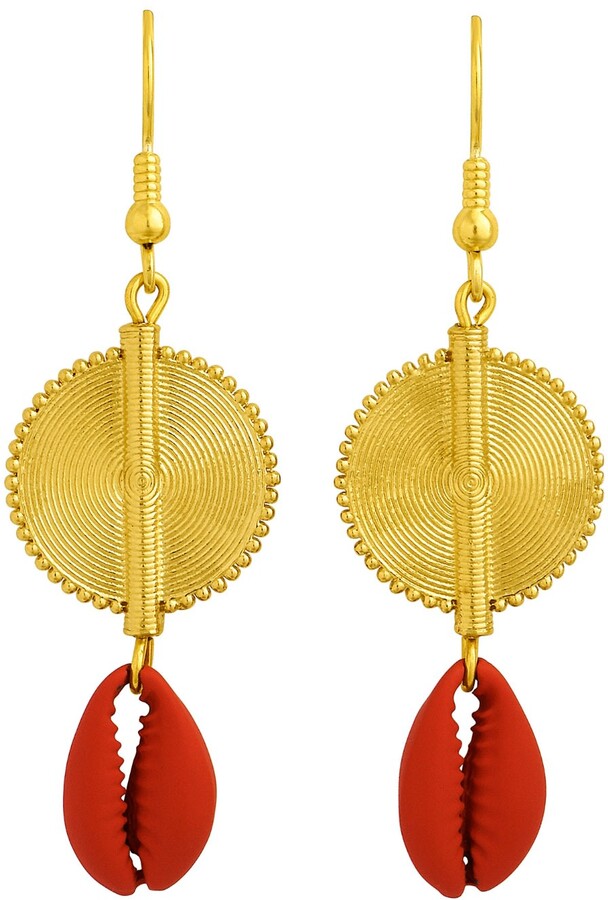 Red Long Earrings | Shop the world's largest collection of fashion 