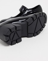 Thumbnail for your product : ASOS DESIGN Skittle chunky mary jane mid heels in black