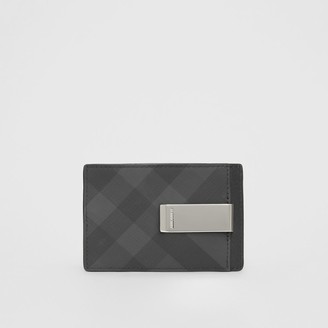 Burberry Check and Leather Money Clip Card Case - ShopStyle Wallets