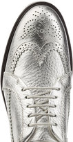 Thumbnail for your product : Hogan Metallic Leather Brogues with Platform