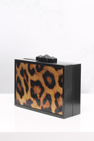 Thumbnail for your product : Rare Brown Leopard Print Box Clutch Bag