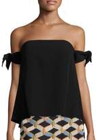 Thumbnail for your product : Milly Jade Off-the-Shoulder Tie Sleeve Top
