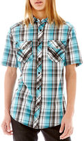 Thumbnail for your product : JCPenney Chalc Short-Sleeve Plaid Woven Shirt