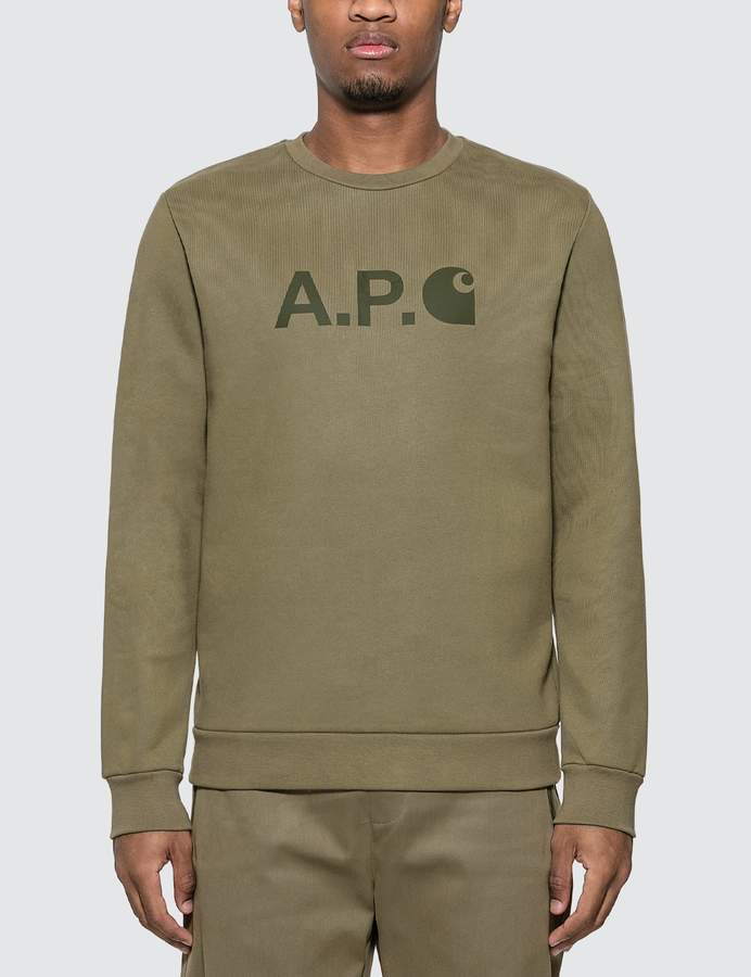 A.P.C. x Carhartt Ice H Sweatshirt - ShopStyle