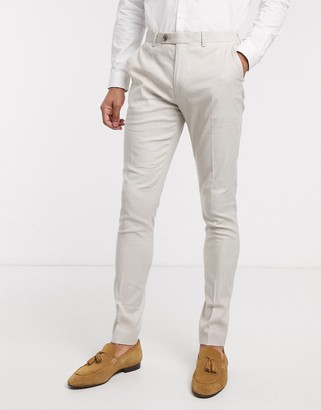 skinny linen trousers