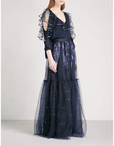 Thumbnail for your product : Temperley London Mineral sequin-embellished mesh maxi skirt