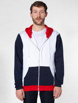 Thumbnail for your product : American Apparel Flex Fleece Color Block Zip Hoodie