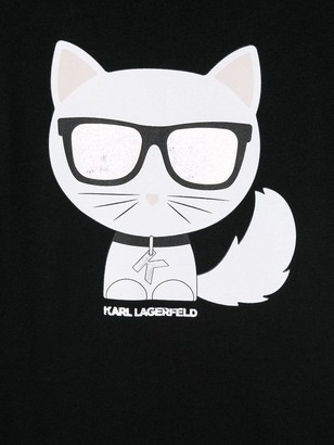 Karl Lagerfeld Paris Choupette cat print T-shirt dress