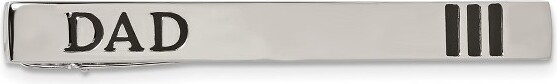 Black Bow Jewelry Co. BlackBowJewelryStainlessSteel&EnameledDADTieBarClip6x54mm