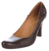 Thumbnail for your product : Chie Mihara Leather Round-Toe Pumps