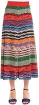 Missoni Lurex Zigzag Knit Midi Skirt 