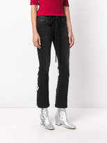 Thumbnail for your product : Off-White embroidered flared jeans