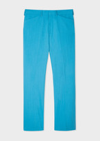 Thumbnail for your product : Men's Turquoise Wool-Blend Trousers