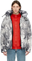 Thumbnail for your product : Burberry Grey Down Rave Print Puffer Jacket