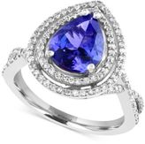 Thumbnail for your product : Effy Tanzanite Royale by Tanzanite (2-1/10 ct. t.w.) and Diamond (1/2 ct. t.w.) in 14k White Gold, Created for Macy's